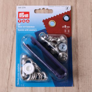 Prym Ösen 8 mm 24 Stück Starterset mit Werkzeug