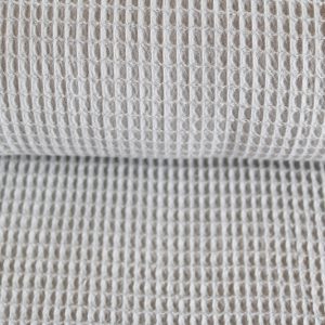 Waffel-Piquet 100% Baumwollstoff in grau