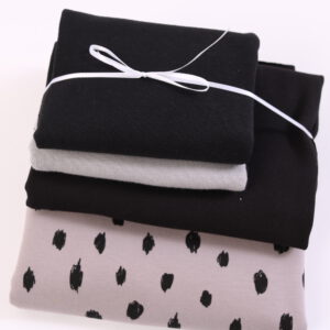 Stoff-Paket “black and white” in grau/schwarz