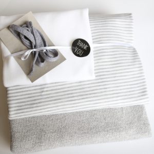 Stoff-Paket “Stricksweat grau” +SnapPap