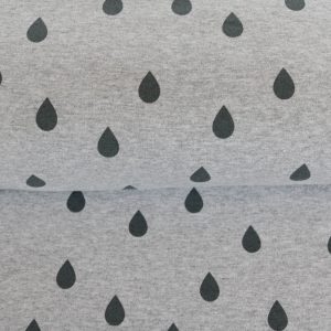 Sweat “Drops” grau-melange/ anthrazit