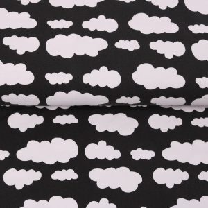 Jersey “Wolken” schwarz/ weiß