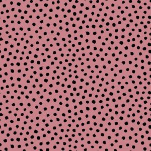 Jersey “black dots” in soft-rose/schwarz