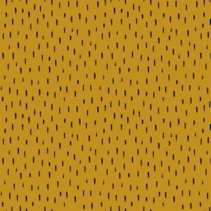 Jersey “black sprinkles” in soft-mustard/schwarz