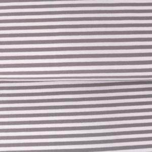 Jersey “midi Solid-Stripes” grau/weiß