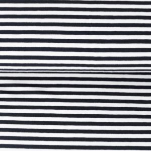 Jersey “midi Solid-Stripes” schwarz/weiß