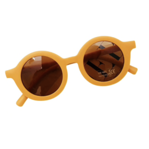 “Retro-Sunglasses” for small Kids    in soft-mustard