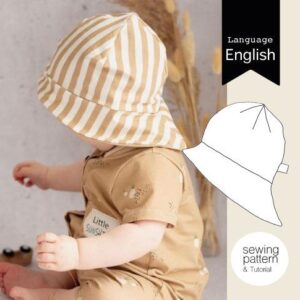 No.7+19 Sun-Hat JOJO sewing pattern / for jersey and muslin / baby & kids sizes / PDF download